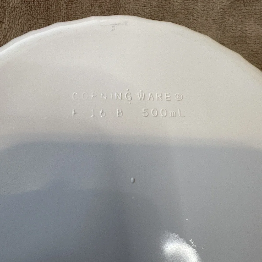 Corning‎ Ware by Corelle F-16-B French White Casserole Dish Bowl 16oz Ramekin